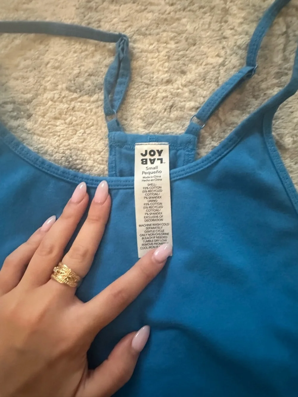 Small Blue Racerback Tennis Dress - Picture 4 of 5